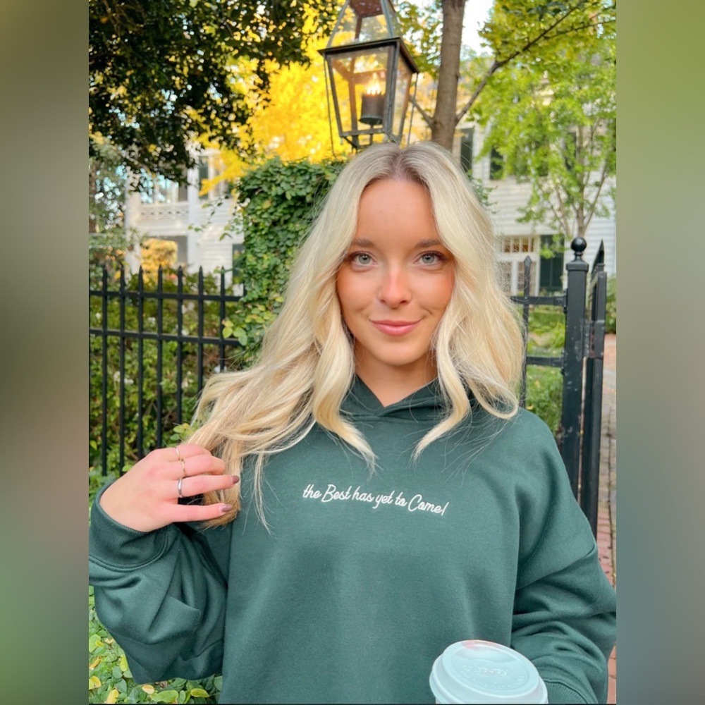 “God is Dope” Green sweatshirt with Hoodie